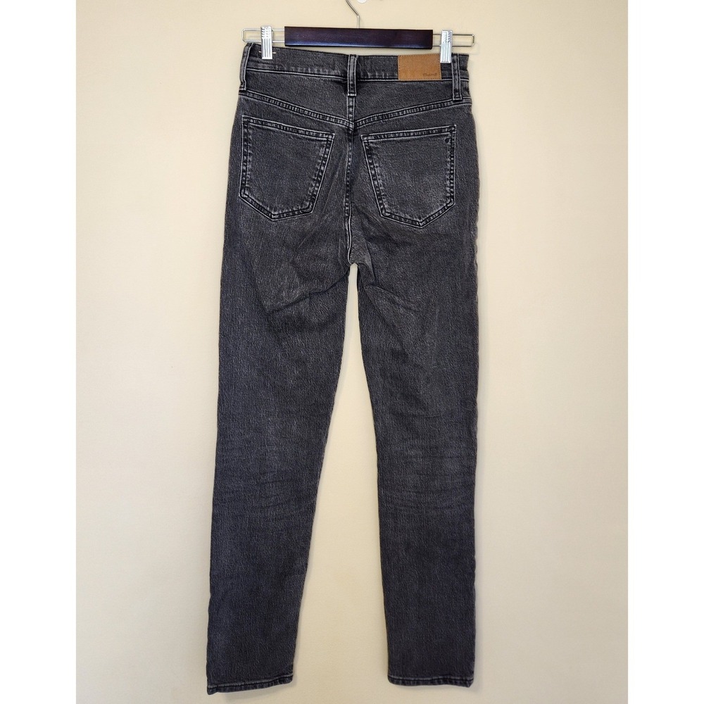 Madewell The Perfect Vintage Jean Black Wash High Rise Denim Size 24T - Picture 4 of 10